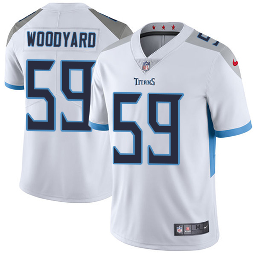 Nike Titans #59 Wesley Woodyard White Men's Stitched NFL Vapor Untouchable Limited Jersey